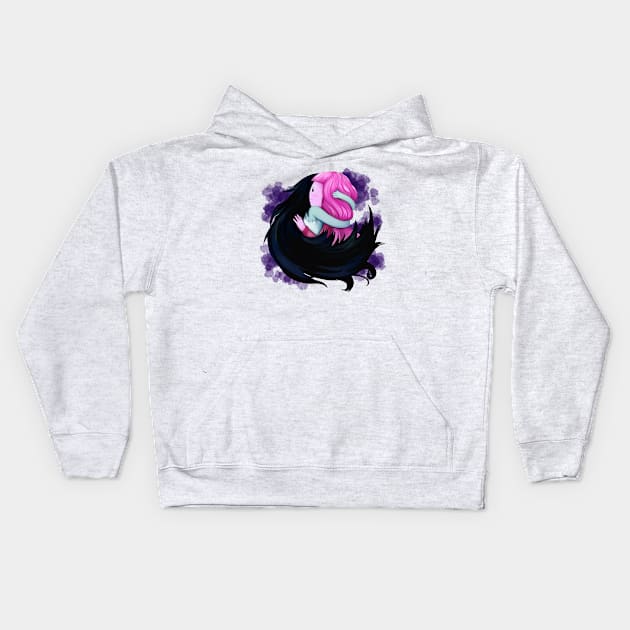 Bubbline Hug (from episode 'come along with me' - Adventure Time) Kids Hoodie by art official sweetener